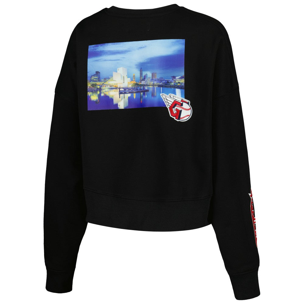 Cleveland Guardians Pro Standard Women's City Scape Pullover Sweatshirt | MLB For sale