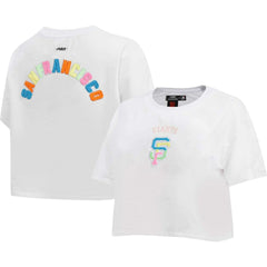 San Francisco Giants Pro Standard Women's Washed Neon Cropped Boxy T-Shirt | MLB Sale