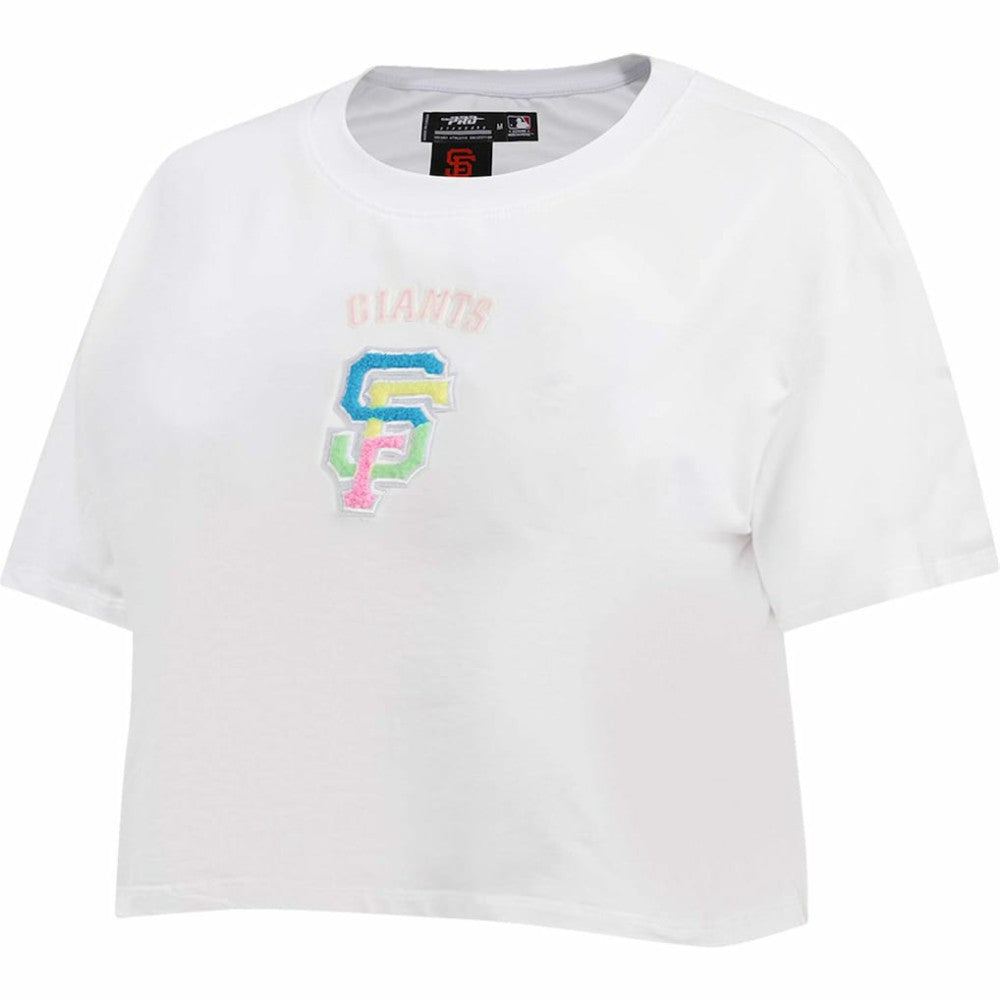 San Francisco Giants Pro Standard Women's Washed Neon Cropped Boxy T-Shirt | MLB Sale