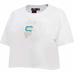 San Francisco Giants Pro Standard Women's Washed Neon Cropped Boxy T-Shirt | MLB Sale