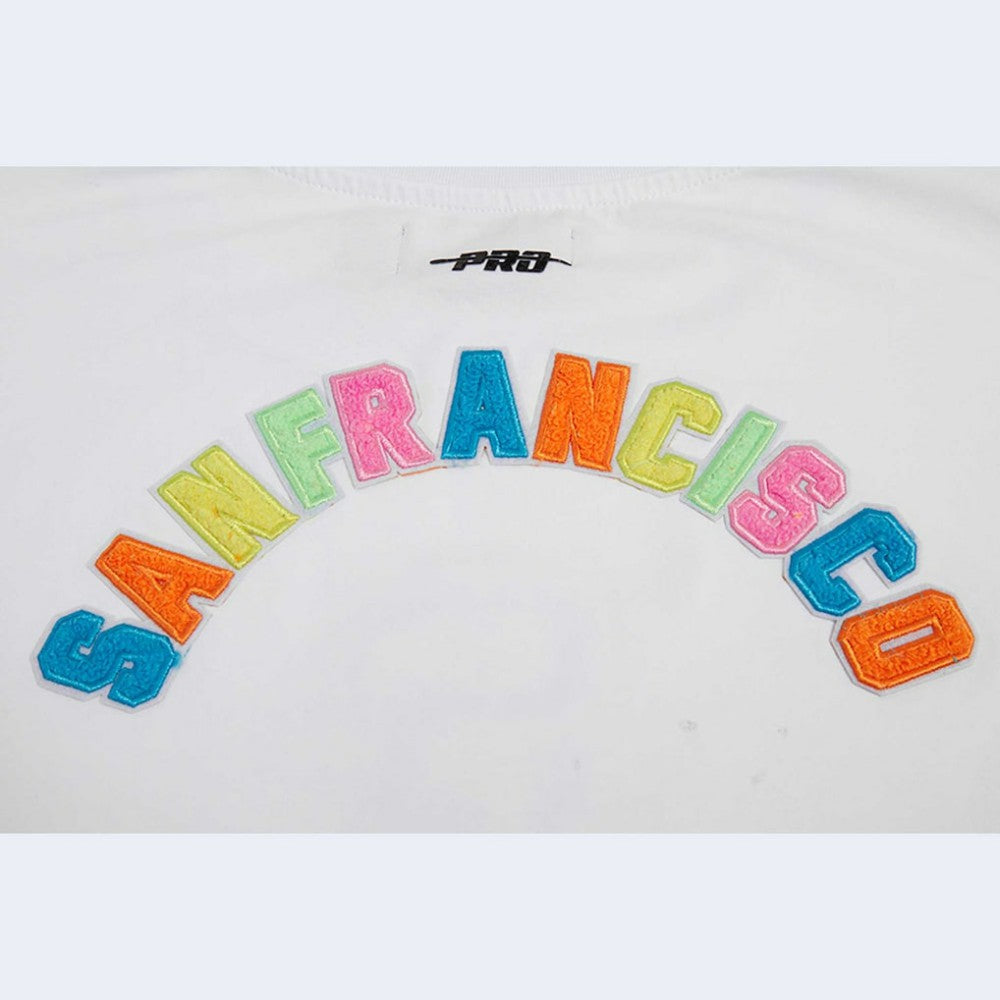 San Francisco Giants Pro Standard Women's Washed Neon Cropped Boxy T-Shirt | MLB Sale