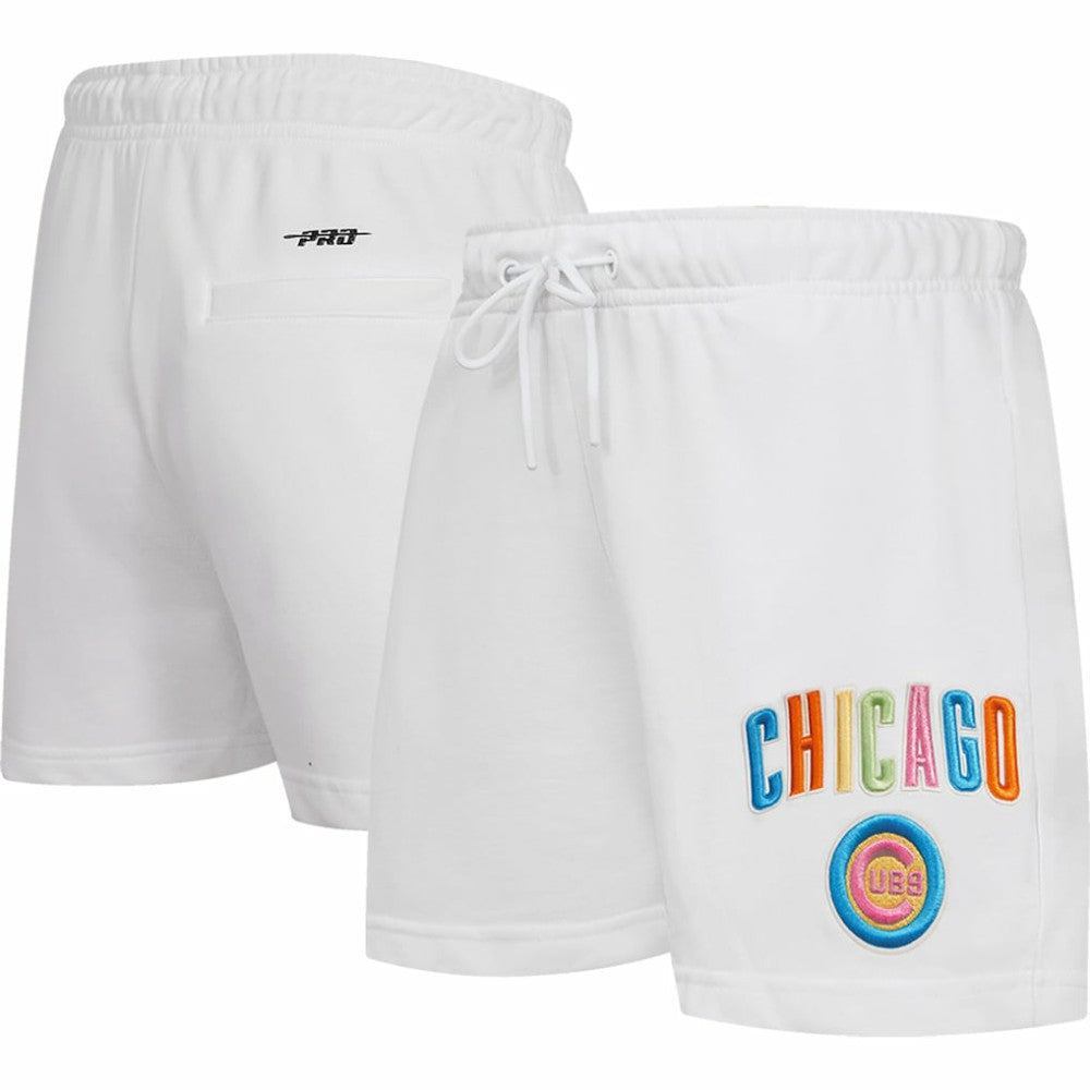 Chicago Cubs Pro Standard Women's Washed Neon Shorts | MLB For sale