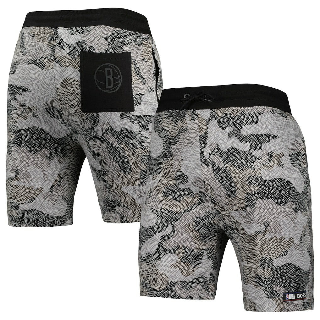 Brooklyn Nets NBA x Hugo Boss Slam Camo Shorts Discount