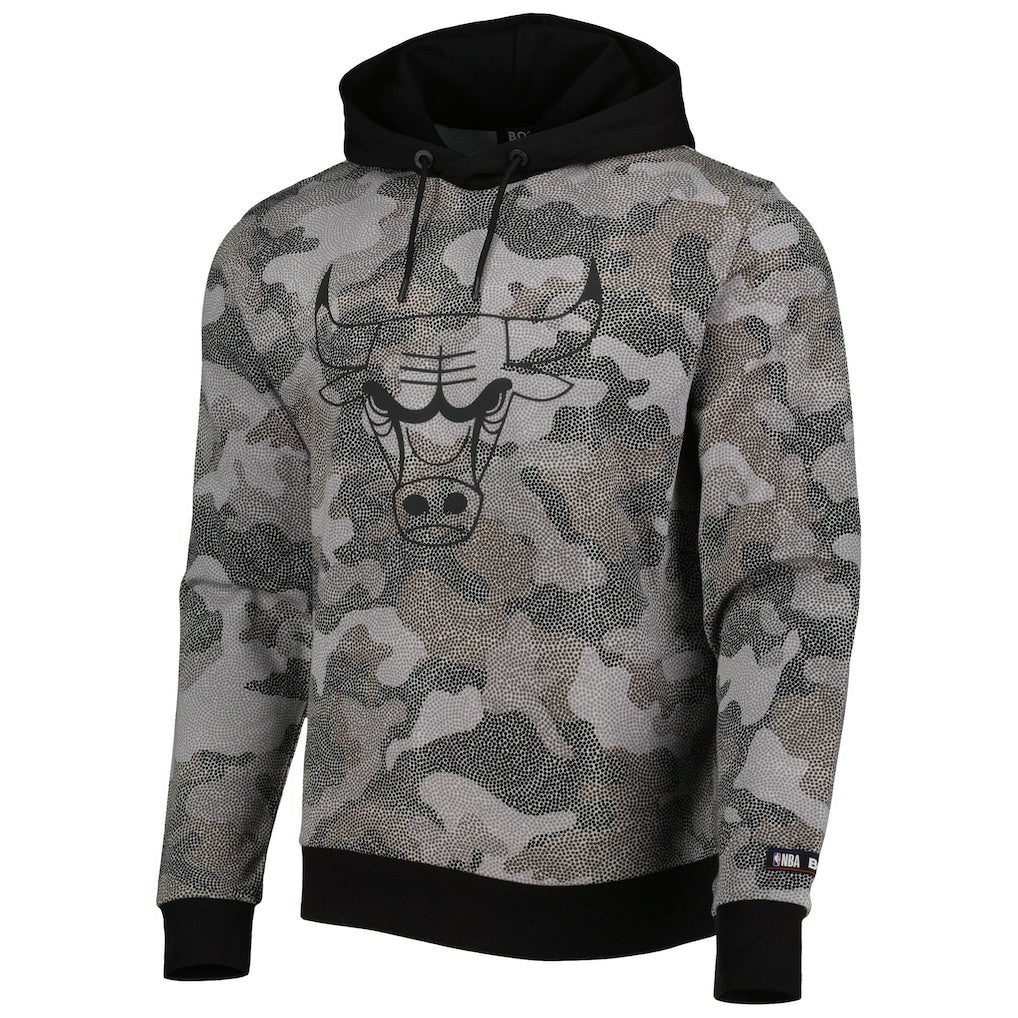 Chicago Bulls Hugo Boss Camo Pullover Hoodie On Sale