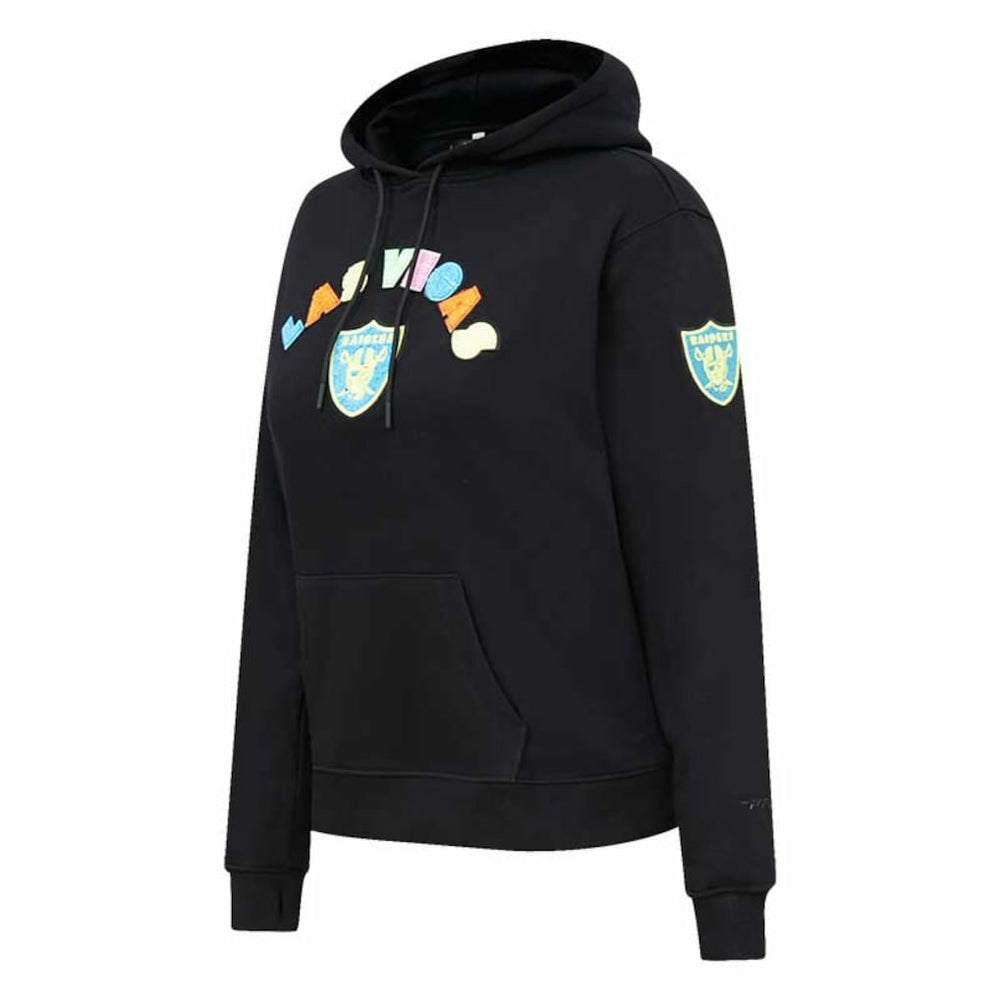 Las Vegas Raiders  Pro Standard Women's Neon Fleece Pullover Hoodie
