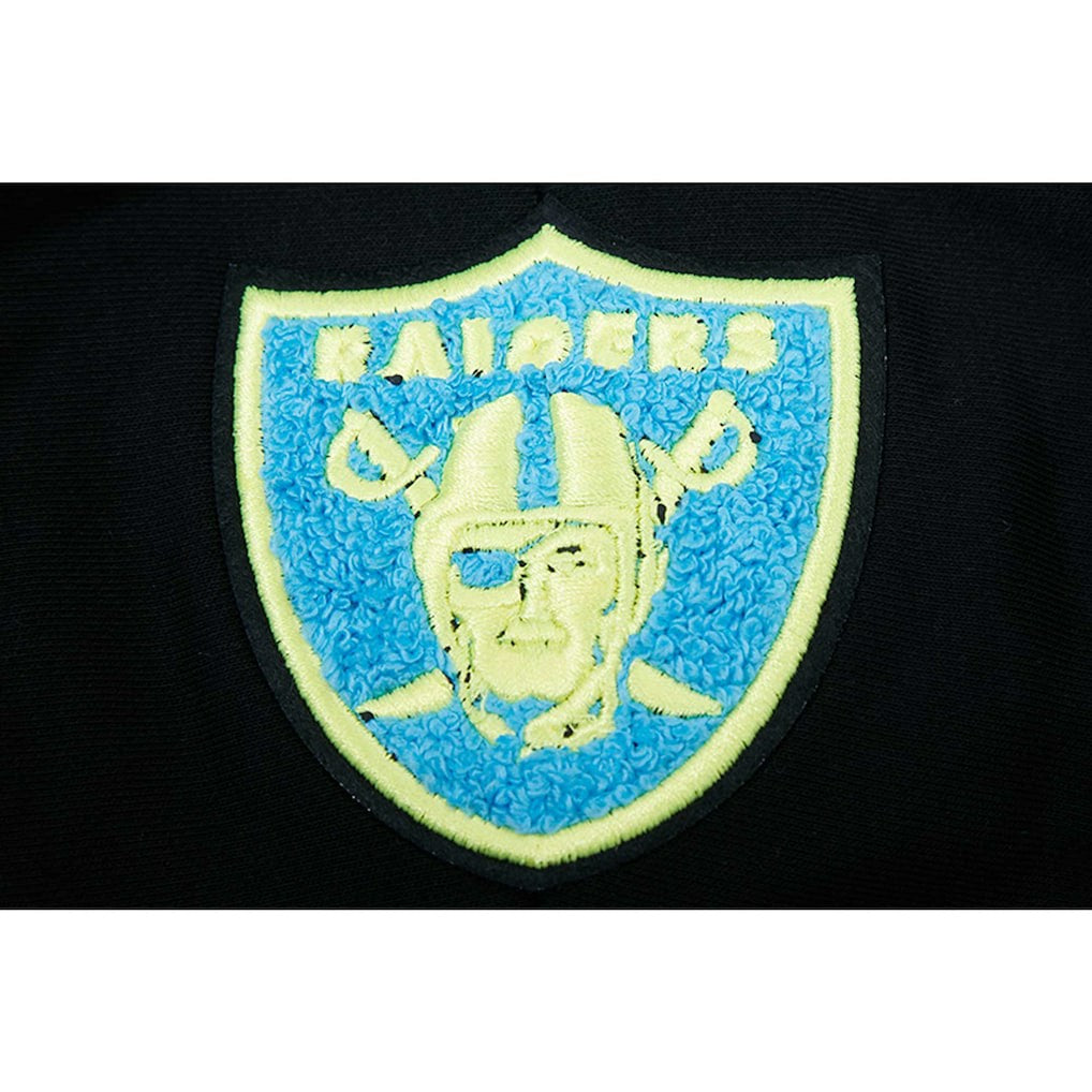 Las Vegas Raiders  Pro Standard Women's Neon Fleece Pullover Hoodie