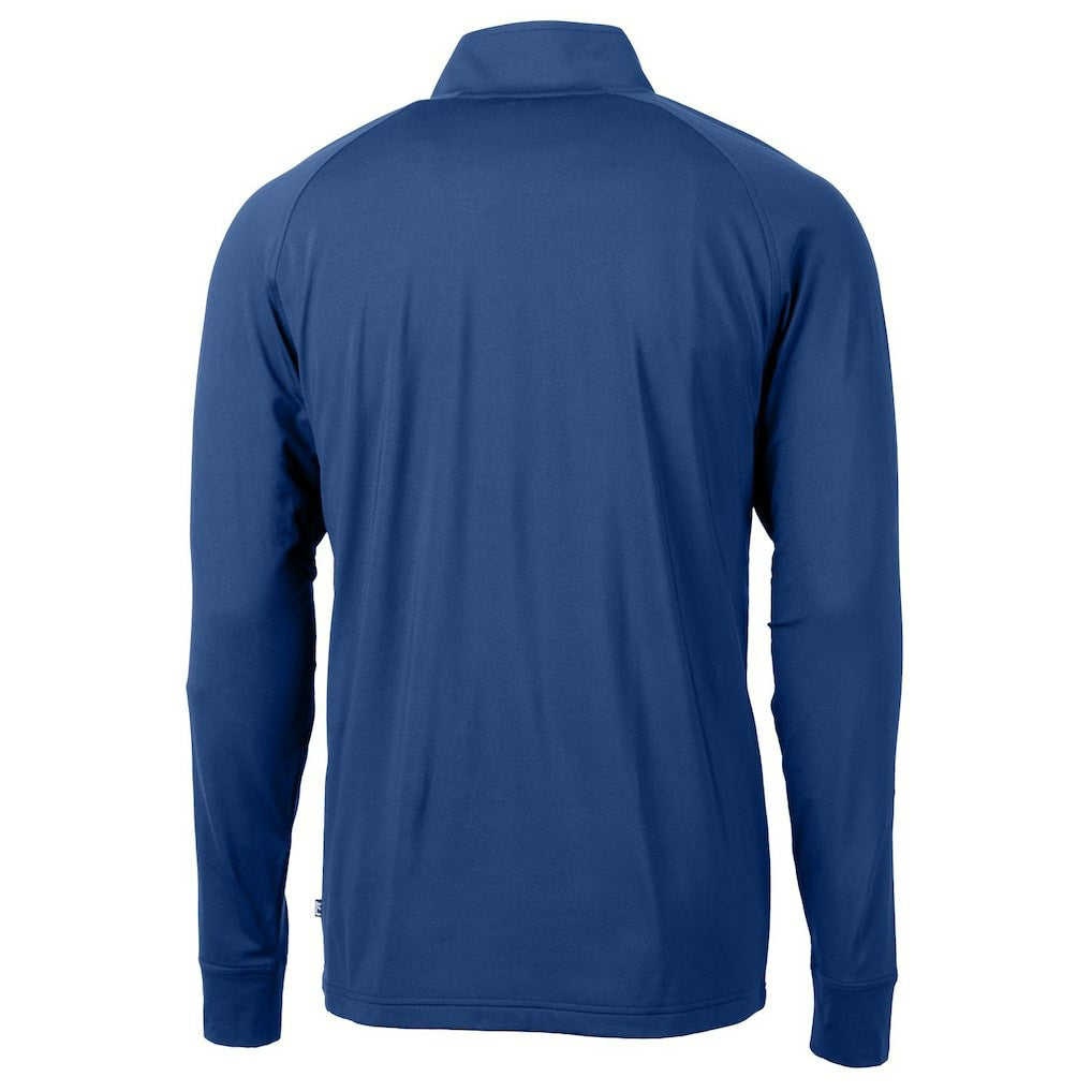 Seattle Seahawks  Cutter & Buck Adapt Eco Knit Stretch Recycled Big & Tall Quarter-Zip Throwback Pullover Top