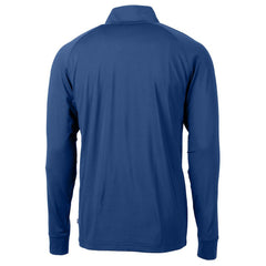 Seattle Seahawks  Cutter & Buck Adapt Eco Knit Stretch Recycled Big & Tall Quarter-Zip Throwback Pullover Top