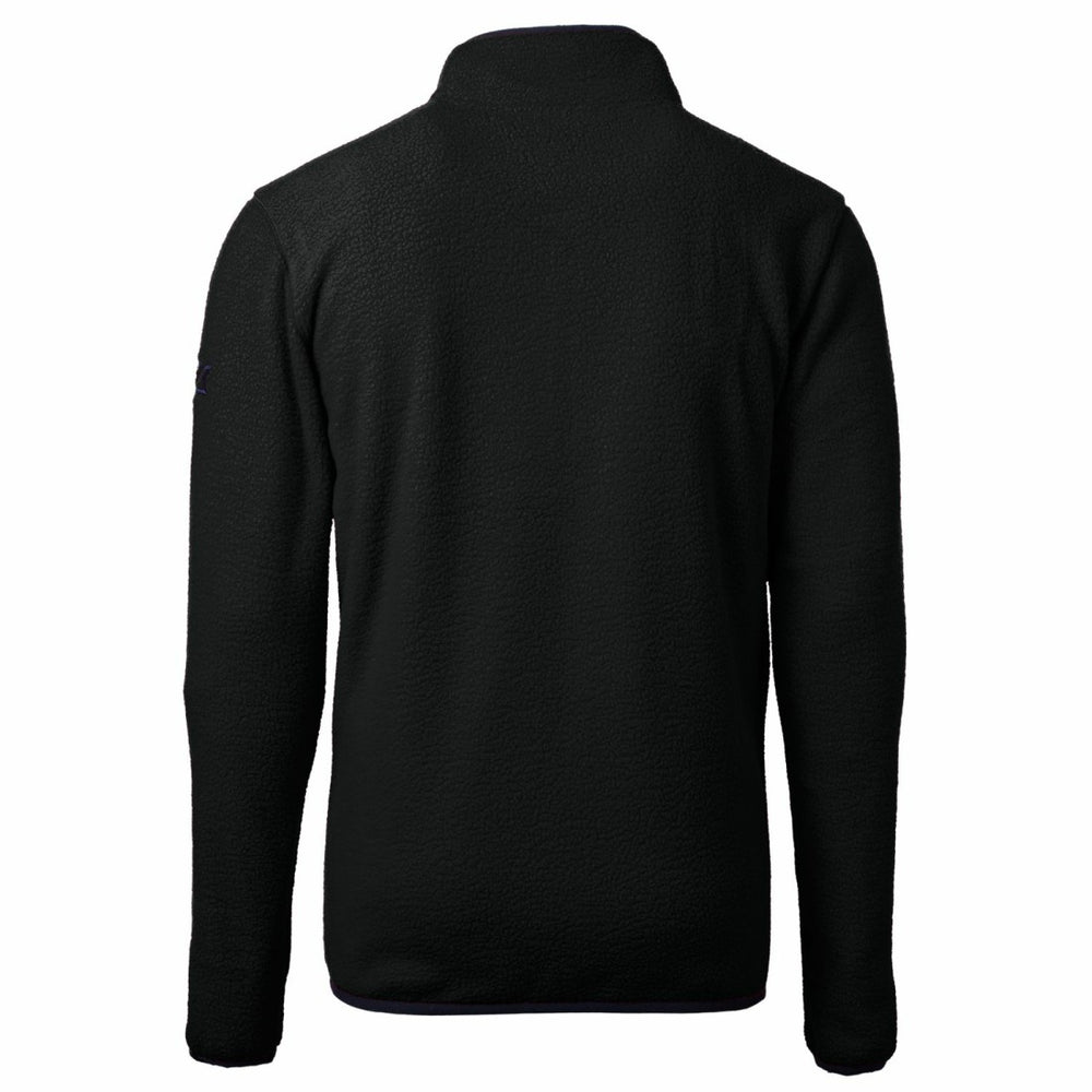 Detroit Lions  Cutter & Buck Cascade Eco Sherpa Fleece Big & Tall Quarter-Zip Throwback Jacket