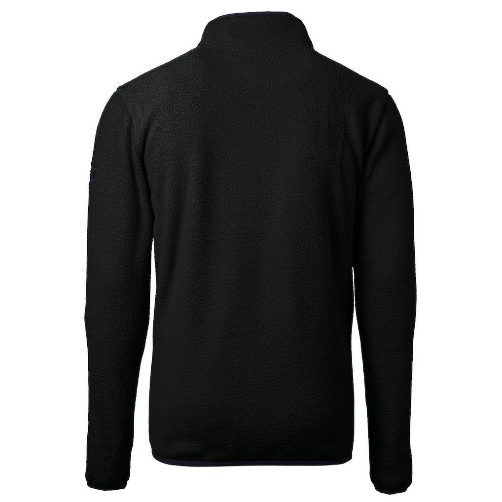 Las Vegas Raiders  Cutter & Buck Cascade Eco Sherpa Fleece Big & Tall Quarter-Zip Throwback Jacket