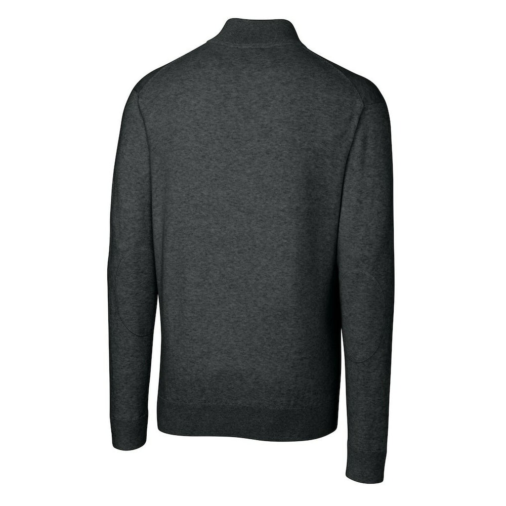 Miami Dolphins  Cutter & Buck Throwback Logo Lakemont Tri-Blend Big & Tall Quarter-Zip Pullover Sweater