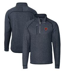 Chicago Bears  Cutter & Buck Mainsail Sweater-Knit Big & Tall Half-Zip Pullover Jacket