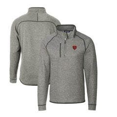 Chicago Bears  Cutter & Buck Mainsail Sweater-Knit Big & Tall Half-Zip Pullover Jacket