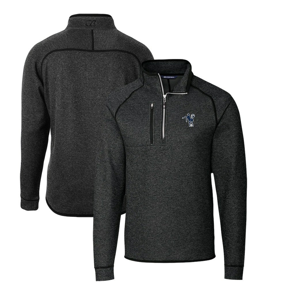 Indianapolis Colts  Cutter & Buck Mainsail Sweater-Knit Big & Tall Half-Zip Pullover Jacket