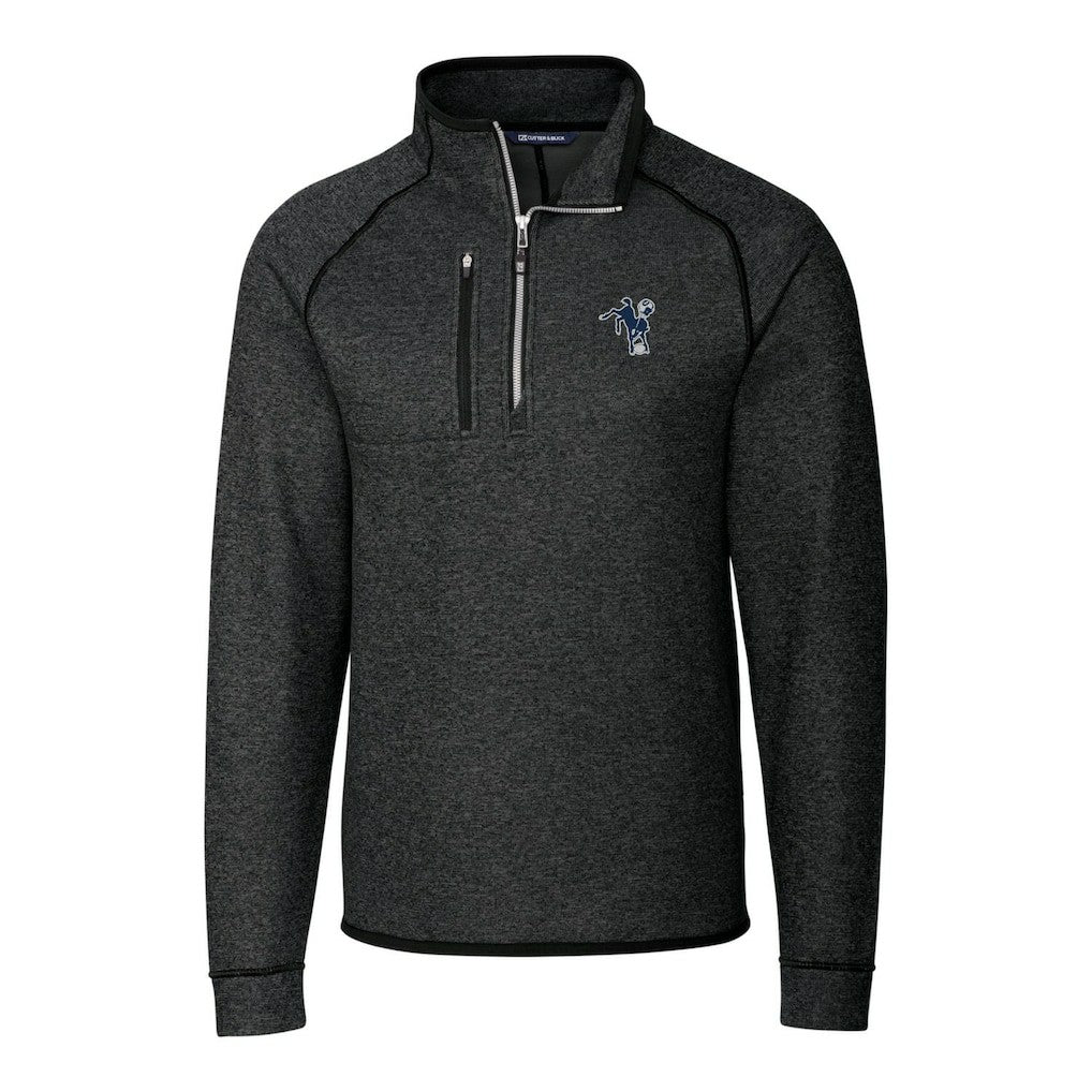 Indianapolis Colts  Cutter & Buck Mainsail Sweater-Knit Big & Tall Half-Zip Pullover Jacket