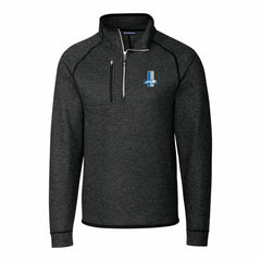 Detroit Lions  Cutter & Buck Mainsail Sweater-Knit Big & Tall Half-Zip Pullover Jacket