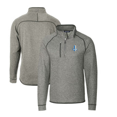 Detroit Lions  Cutter & Buck Mainsail Sweater-Knit Big & Tall Half-Zip Pullover Jacket