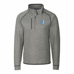 Detroit Lions  Cutter & Buck Mainsail Sweater-Knit Big & Tall Half-Zip Pullover Jacket