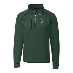 Green Bay Packers  Cutter & Buck Mainsail Sweater-Knit Big & Tall Half-Zip Pullover Jacket