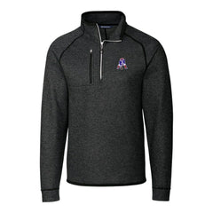 New England Patriots  Cutter & Buck Mainsail Sweater-Knit Big & Tall Half-Zip Pullover Jacket