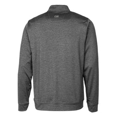 Pittsburgh Steelers  Cutter & Buck Stealth Heathered Big & Tall Throwback Logo Quarter-Zip Pullover Top
