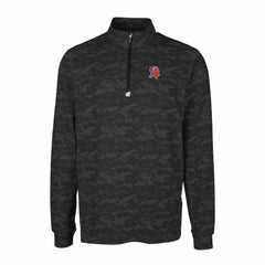 Tampa Bay Buccaneers  Cutter & Buck Throwback Logo Big & Tall Traverse Camo Print Stretch Quarter-Zip Pullover Top