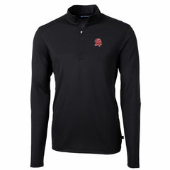 Tampa Bay Buccaneers  Cutter & Buck Throwback Logo Virtue Eco Pique Recycled Quarter-Zip Big & Tall Pullover Top