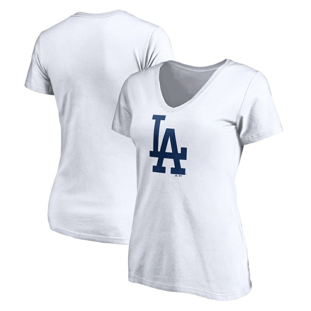 Los Angeles Dodgers Women's Official Logo V-Neck T-Shirt | MLB Sale