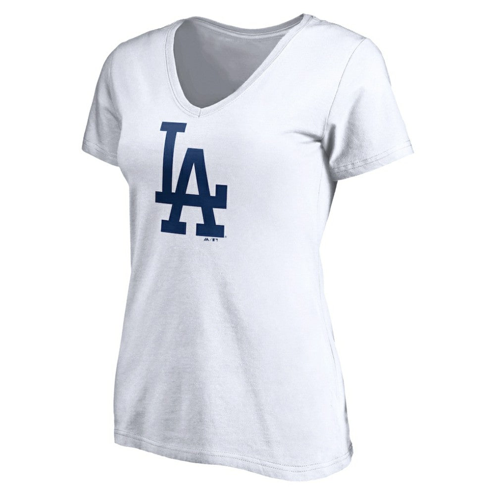 Los Angeles Dodgers Women's Official Logo V-Neck T-Shirt | MLB Sale