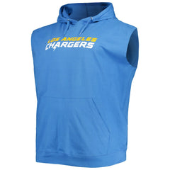 Los Angeles Chargers  Justin Herbert  Profile Big & Tall Muscle Pullover Hoodie
