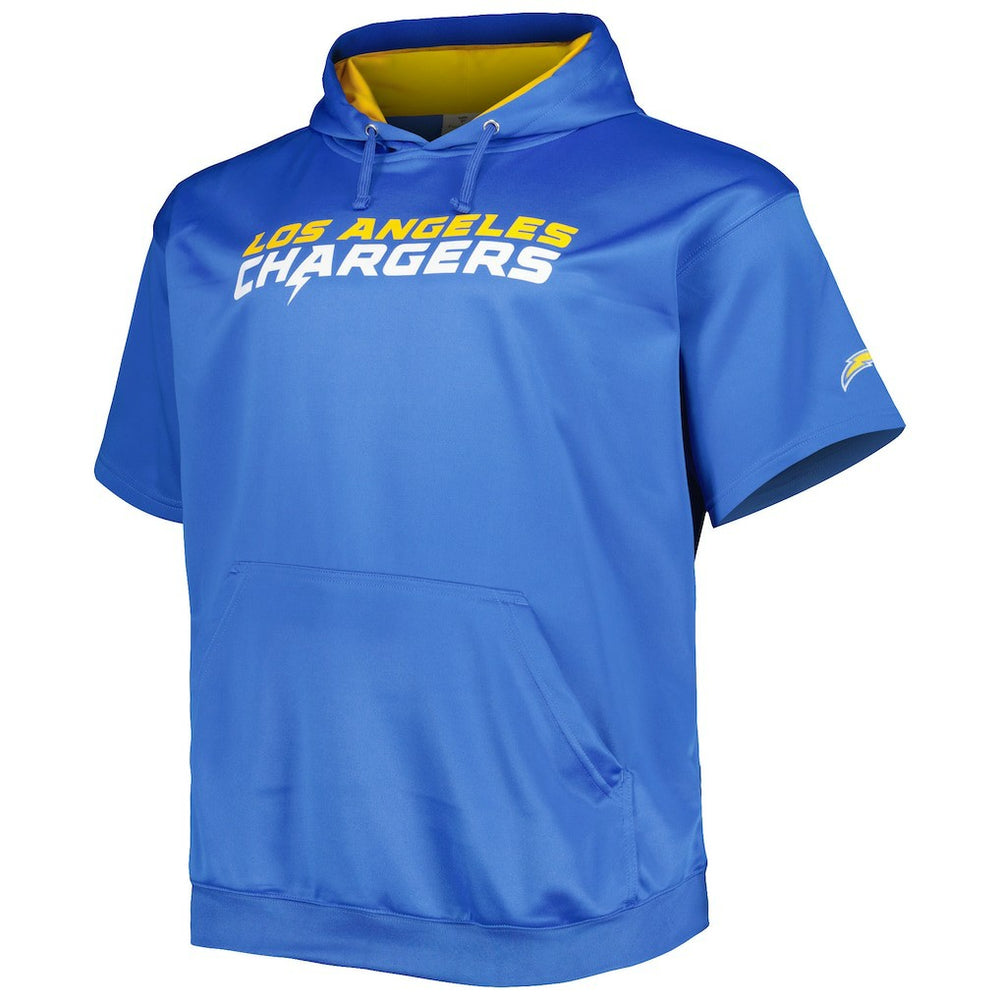 Los Angeles Chargers  Justin Herbert  Big & Tall Short Sleeve Pullover Hoodie