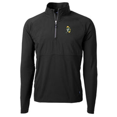 Green Bay Packers  Cutter & Buck Adapt Eco Knit Hybrid Throwback Recycled Quarter-Zip Pullover