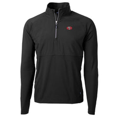 San Francisco 49ers  Cutter & Buck Adapt Eco Knit Hybrid Recycled Quarter-Zip Throwback Pullover Top