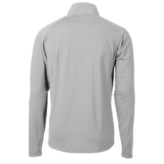 New England Patriots  Cutter & Buck Adapt Eco Knit Hybrid Recycled Quarter-Zip Throwback Pullover Top