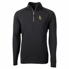 Green Bay Packers  Cutter & Buck Adapt Eco Knit Stretch Recycled Quarter-Zip Throwback Pullover Top