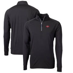 San Francisco 49ers  Cutter & Buck Adapt Eco Knit Stretch Recycled Quarter-Zip Throwback Pullover Top