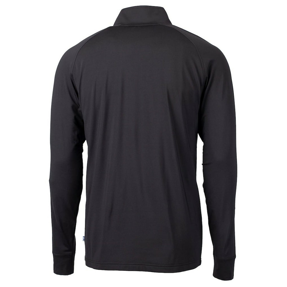 Cincinnati Bengals  Cutter & Buck Adapt Eco Knit Stretch Recycled Quarter-Zip Throwback Pullover Top