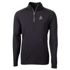 New England Patriots  Cutter & Buck Adapt Eco Knit Stretch Recycled Quarter-Zip Throwback Pullover Top