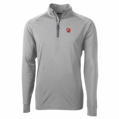 Tampa Bay Buccaneers  Cutter & Buck Adapt Eco Knit Stretch Recycled Quarter-Zip Throwback Pullover Top