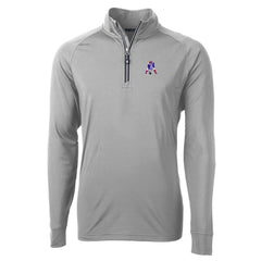 New England Patriots  Cutter & Buck Adapt Eco Knit Stretch Recycled Quarter-Zip Throwback Pullover Top