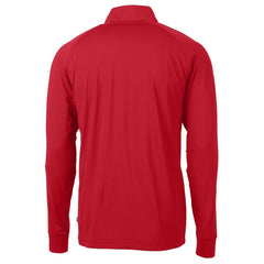 Buffalo Bills  Cutter & Buck Adapt Eco Knit Stretch Recycled Quarter-Zip Throwback Pullover Top