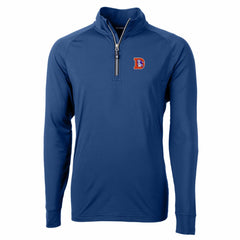 Denver Broncos  Cutter & Buck Adapt Eco Knit Stretch Recycled Quarter-Zip Throwback Pullover Top