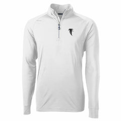 Atlanta Falcons  Cutter & Buck Adapt Eco Knit Stretch Recycled Quarter-Zip Throwback Pullover Top