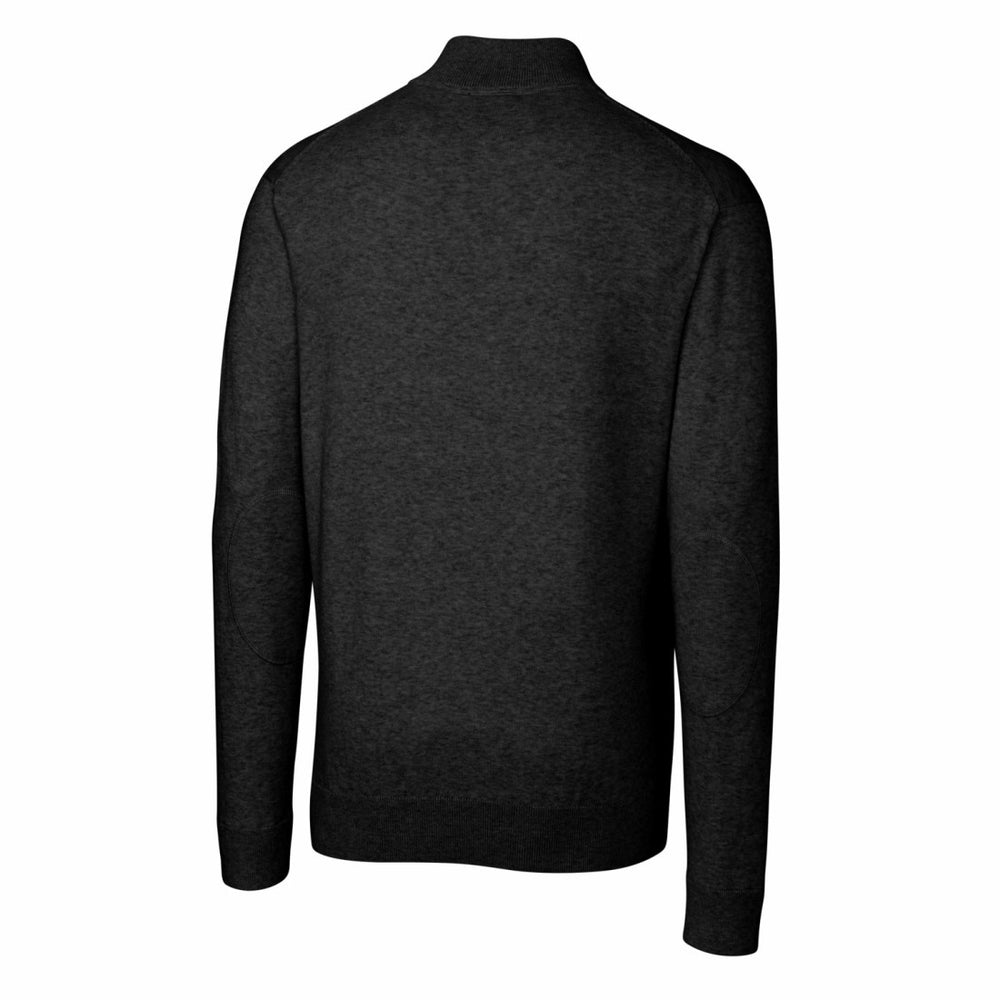 Detroit Lions  Cutter & Buck Throwback Logo Lakemont Tri-Blend Quarter-Zip Pullover Sweater