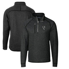 Atlanta Falcons  Cutter & Buck Throwback Logo Mainsail Sweater-Knit Half-Zip Pullover Jacket