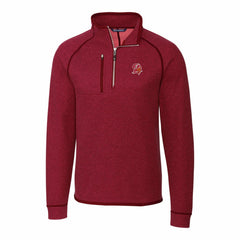 Tampa Bay Buccaneers  Cutter & Buck Mainsail Sweater-Knit Half-Zip Pullover Jacket