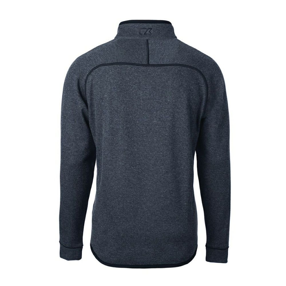Chicago Bears  Cutter & Buck Throwback Logo Mainsail Sweater-Knit Half-Zip Pullover Jacket