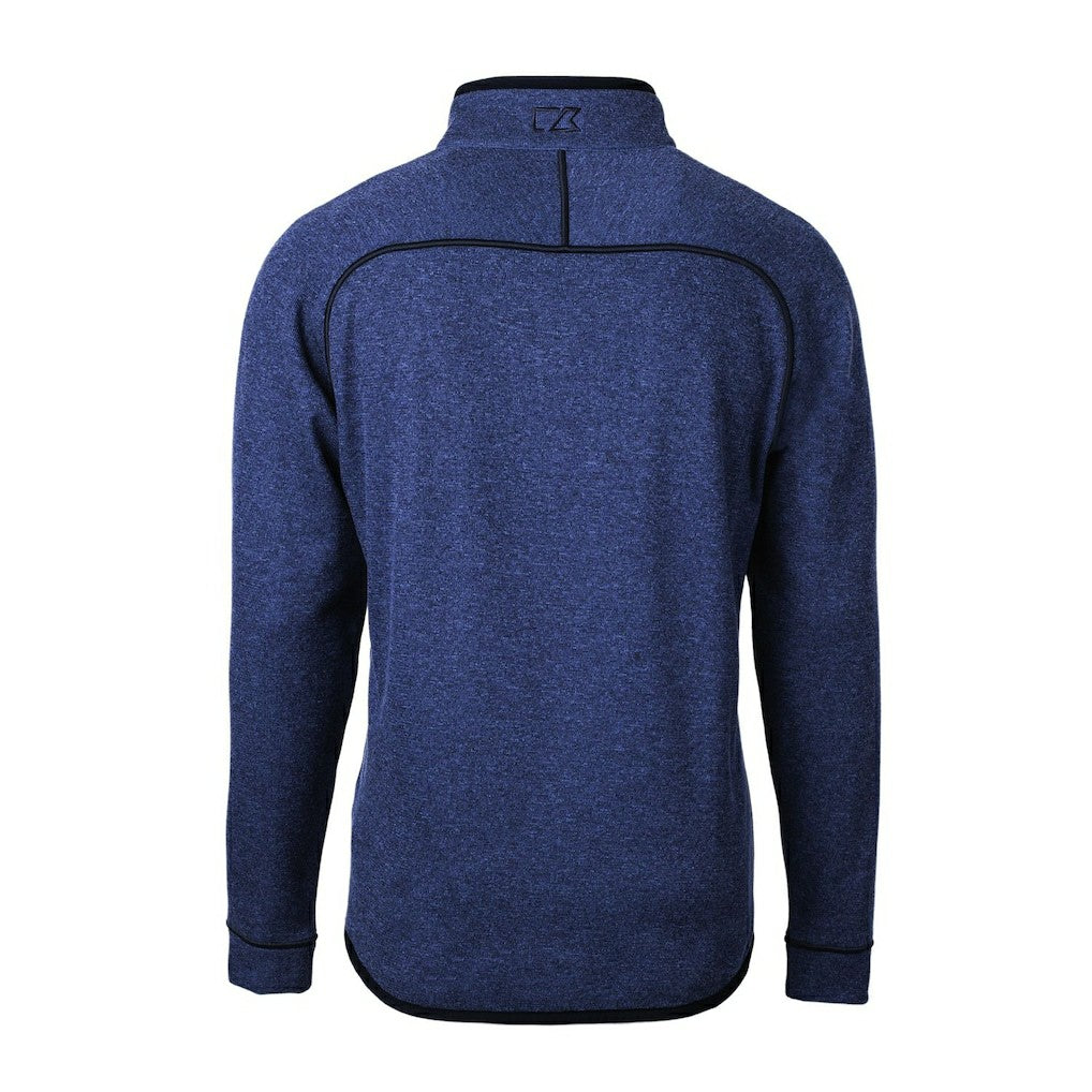 Buffalo Bills  Cutter & Buck Throwback Logo Mainsail Sweater-Knit Half-Zip Pullover Jacket