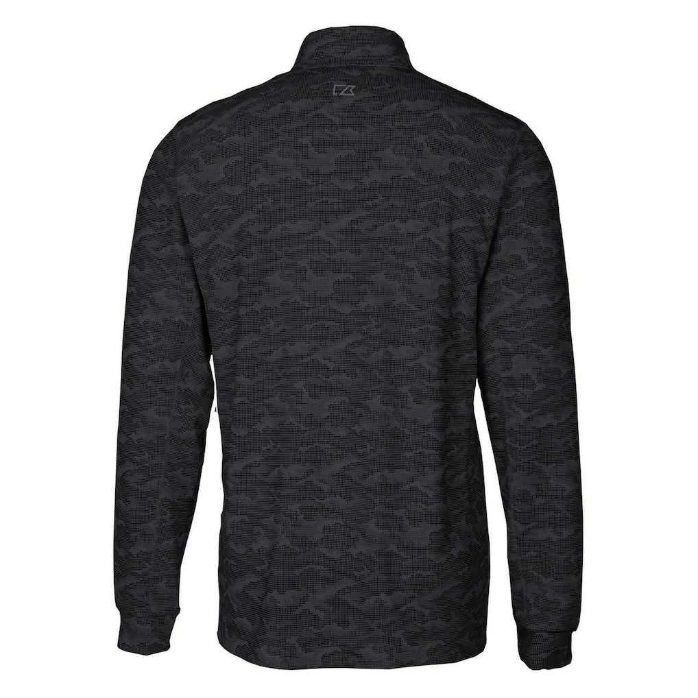 San Francisco 49ers  Cutter & Buck Throwback Logo Traverse Camo Print Stretch Quarter-Zip Pullover Top