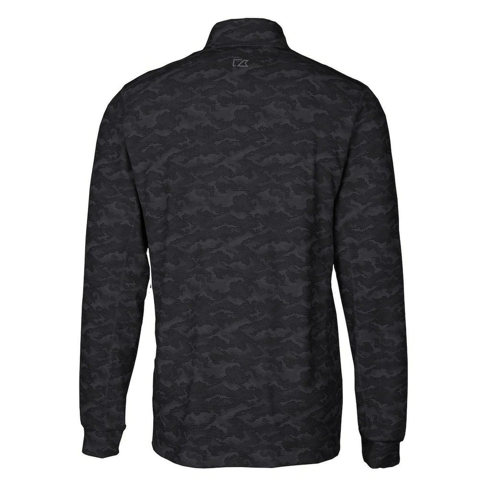 San Francisco 49ers  Cutter & Buck Throwback Logo Traverse Camo Print Stretch Quarter-Zip Pullover Top